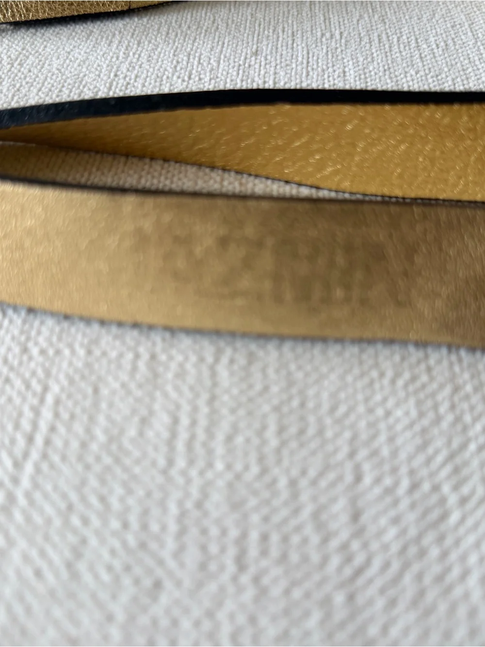 Jazmin Chebar -Metallic Gold Wrap Belt for Women - Slim Leather Waist Accent